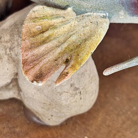 Handcrafted Catfish Wood Sculpture On Natural Base W L Bill Payne Folk Art Fish - Picture 13 of 14